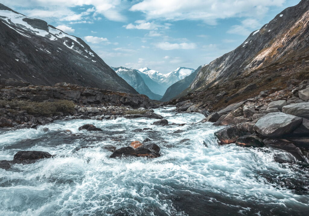 Waterflow On The Moutains