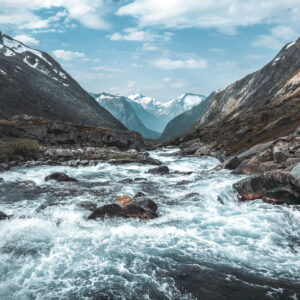 Waterflow On The Moutains